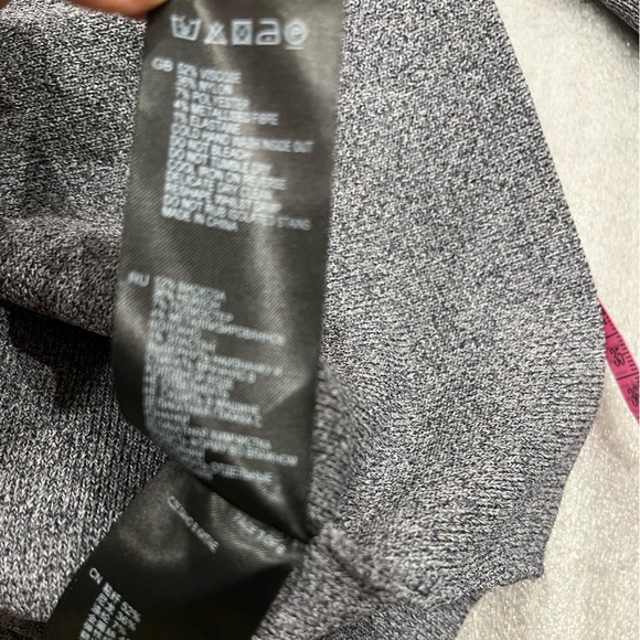 [S]Reiss Josephine Gray V-Neck Sweater with Yellow Stripes Bell Sleeves NWOT - Picture 7 of 8